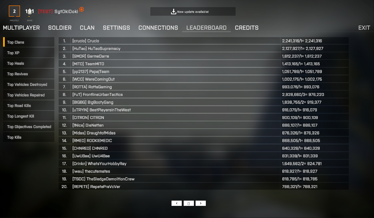 Leaderboard for [US] Rustoria.co - 5x No BPs [Loot+/Shop/Kits] JUST WIPED -  BattleMetrics