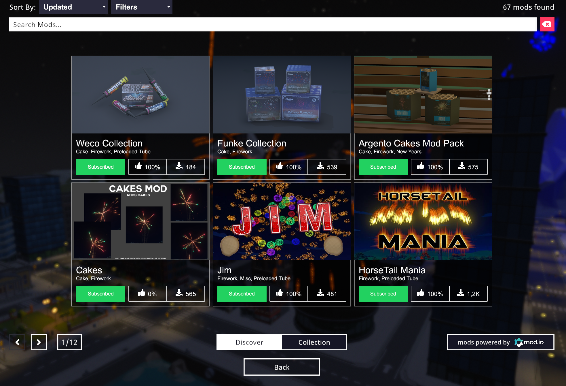 OUT NOW: Workshop, day/night, City map and more · Fireworks Mania update  for 16 December 2021 · SteamDB