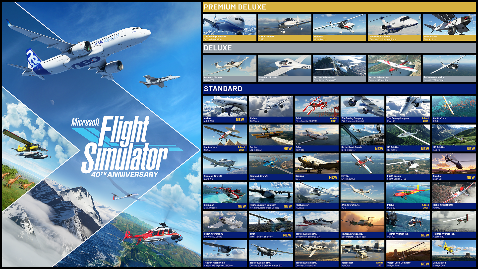 MICROSOFT FLIGHT SIMULATOR Calendar 2022: OFFICIAL 2022 Calendar