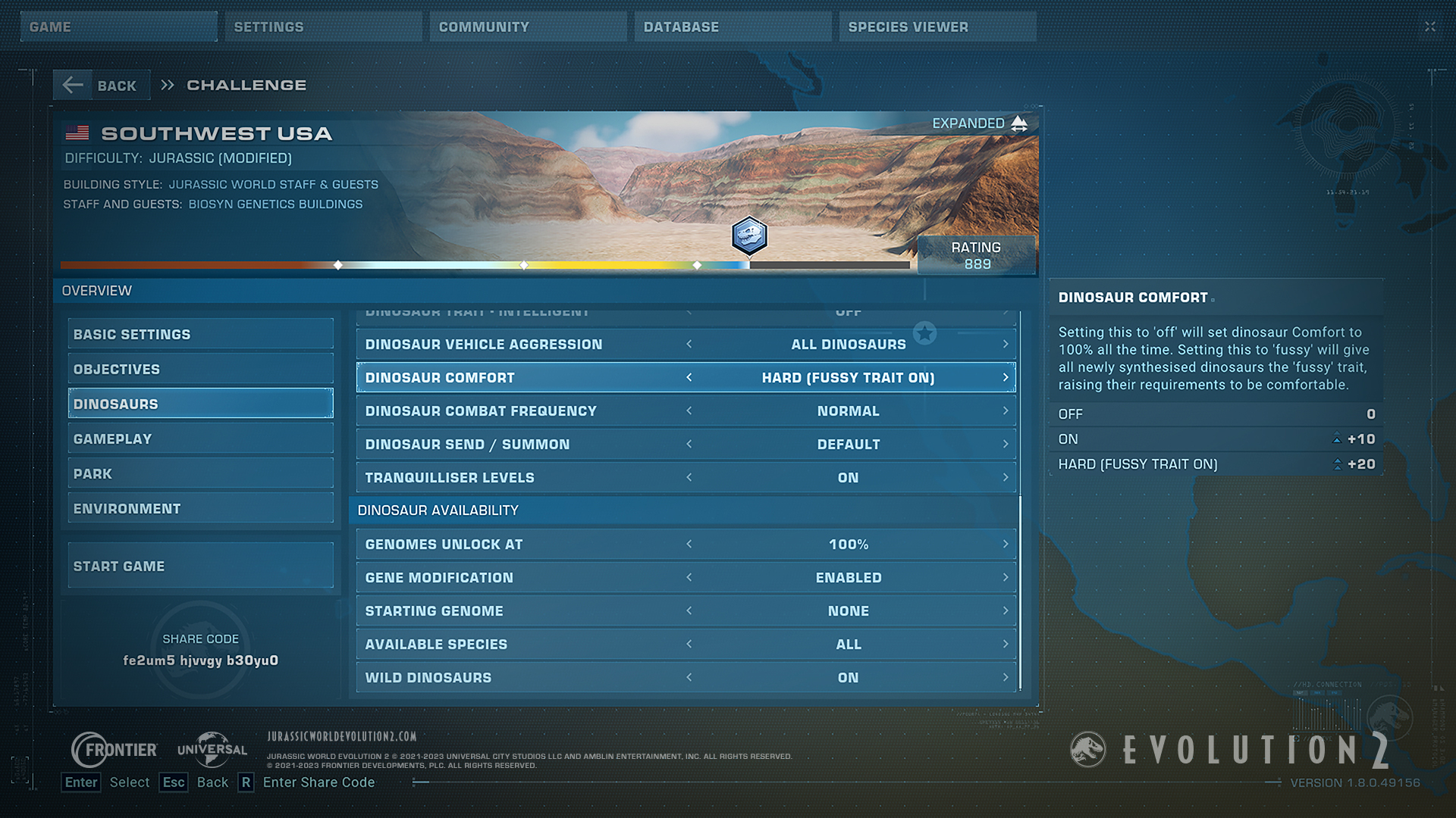 Jurassic World Damage Calculator - Battle Calculator