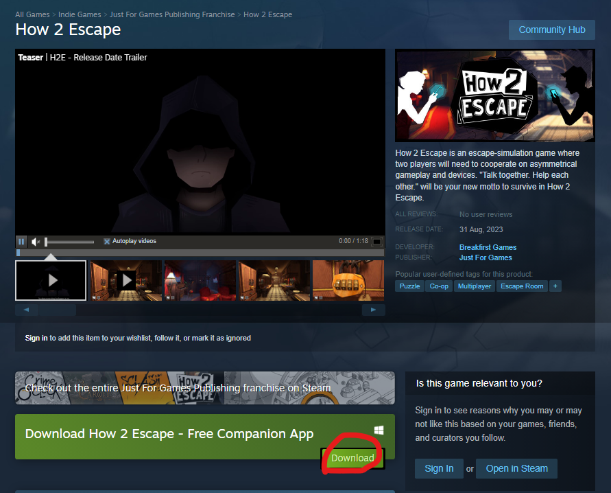 How 2 Escape on Steam