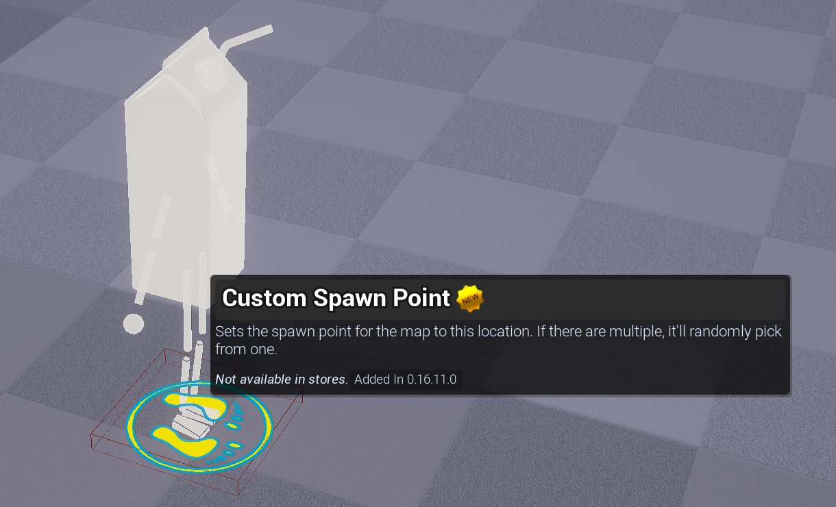 0.16.11.0] Custom Spawn Point does not work in Art Studio and