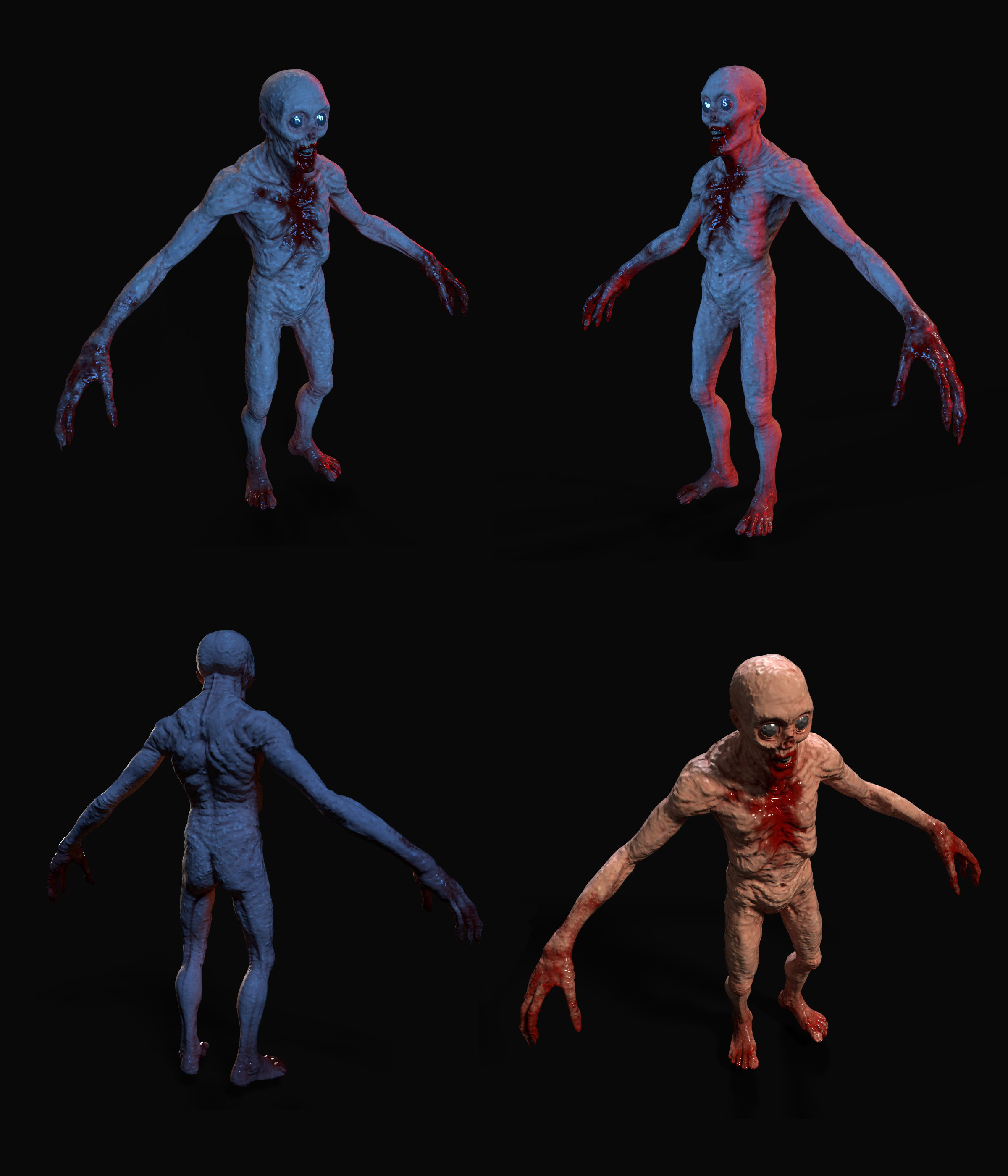3D model SCP-173 - Low-poly 3D model - Includes mod for SCP CB VR / AR /  low-poly