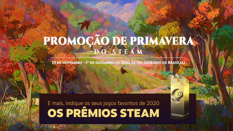 Começou a Promoção de Primavera na Steam com milhares de Jogos Baratos e  Prêmios Steam (PC)