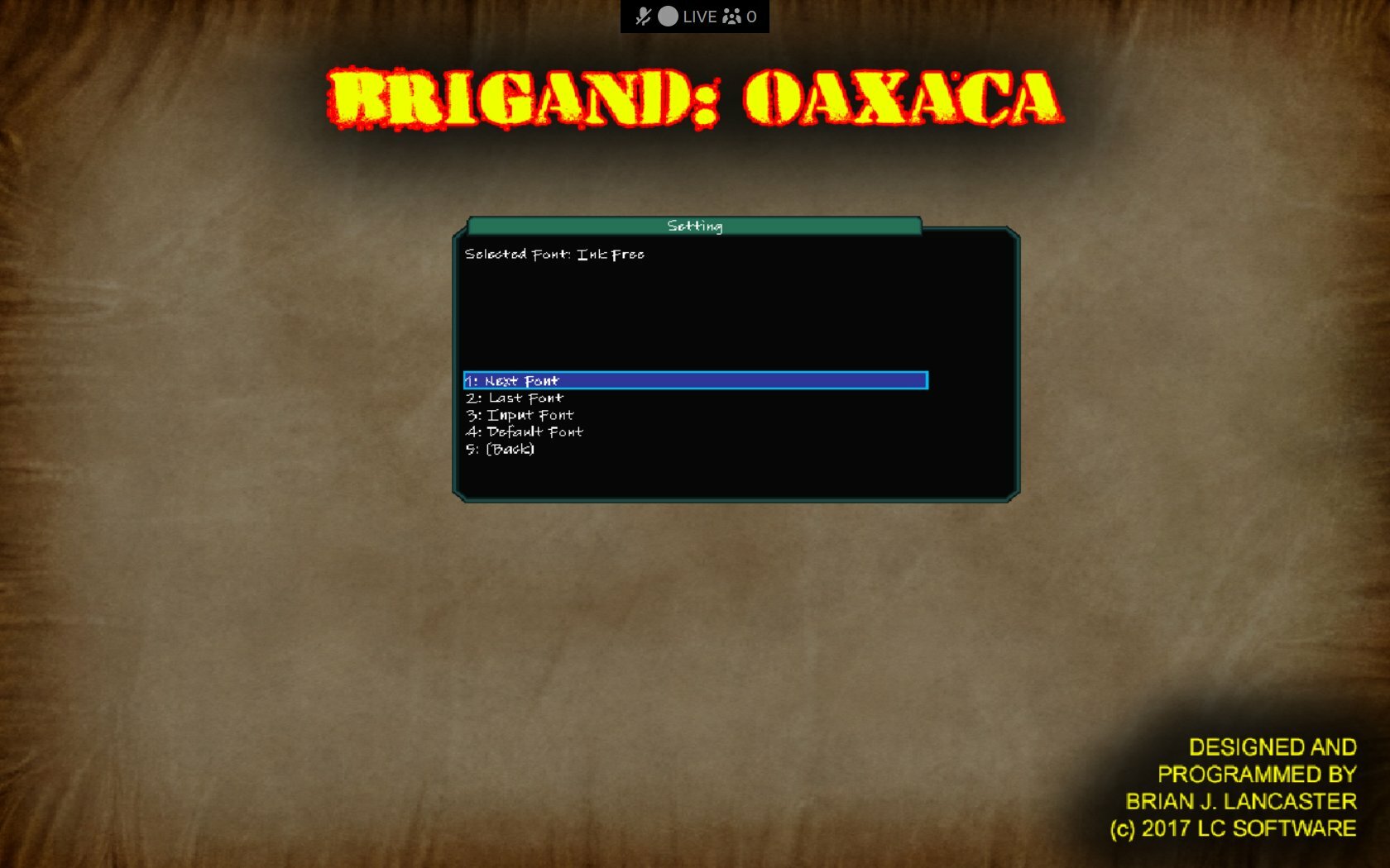 Version 15.2 - Brigand: Oaxaca by Brian J. Lancaster