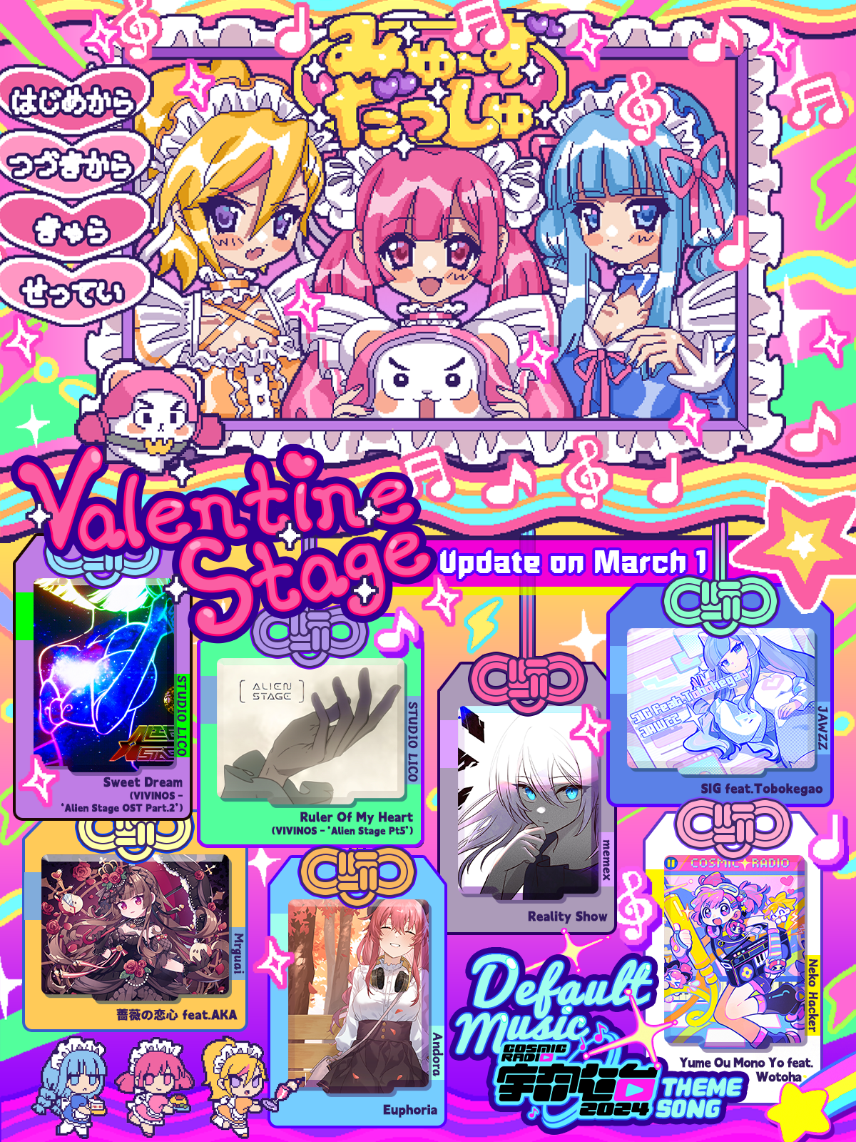 Alien Stage Collab Update! · Muse Dash update for 1 March 2024 · SteamDB