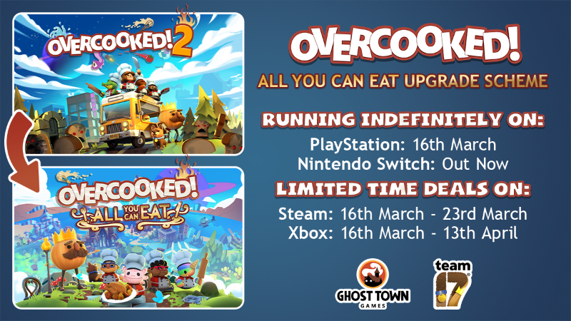 Overcooked! All You Can Eat is Coming to Xbox One in March With