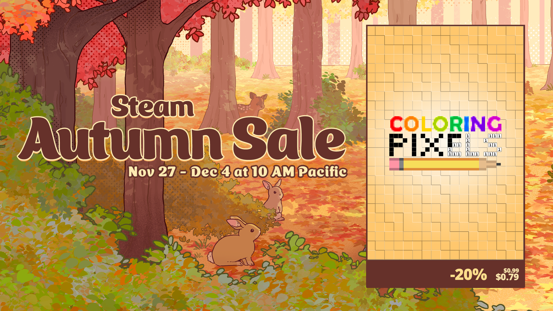 Coloring Pixels Is In The Steam Autumn Sale! · Coloring Pixels Update ...