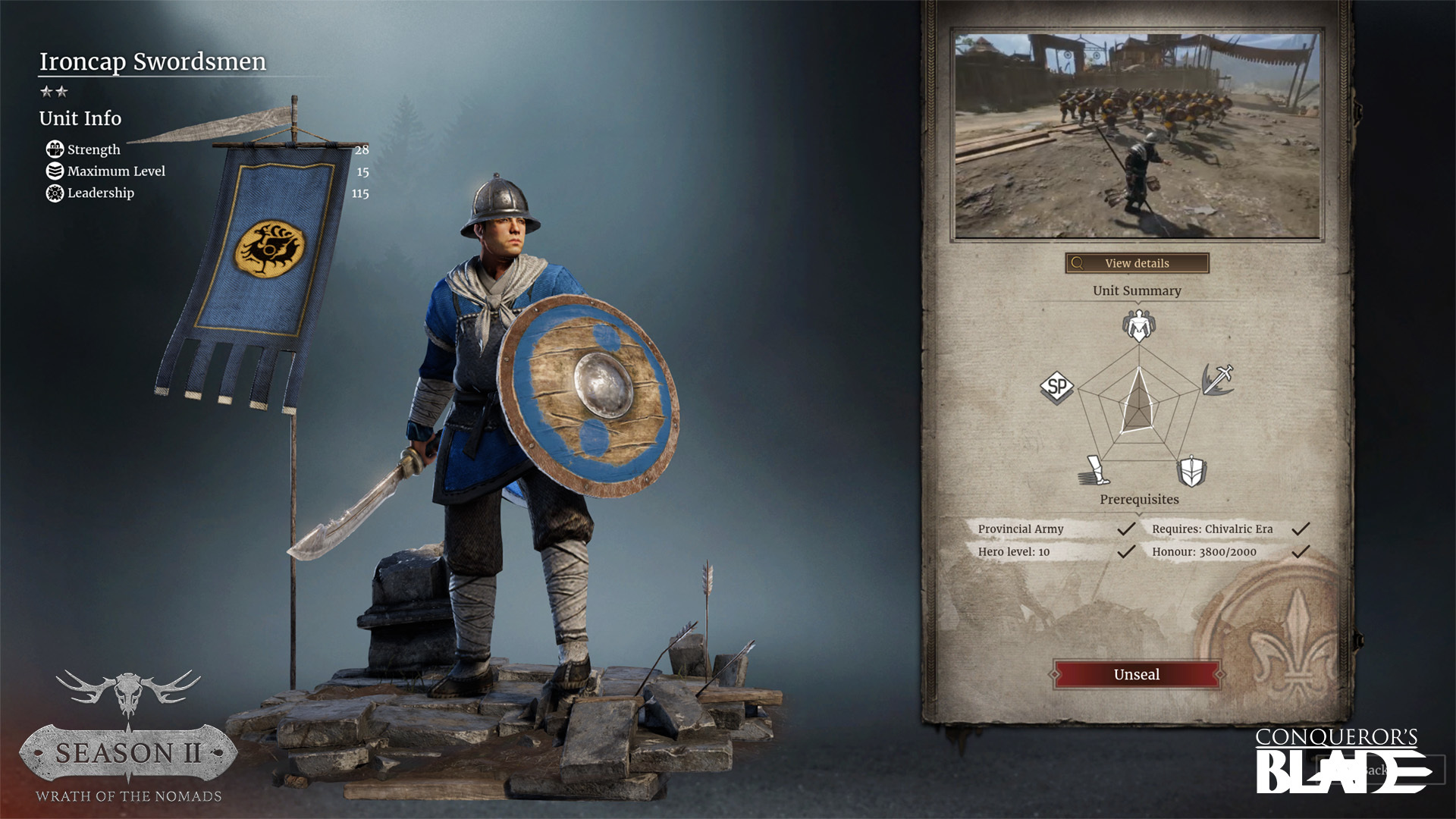 Conqueror's Blade - All Units Veterancy  Include Season 5 Units  