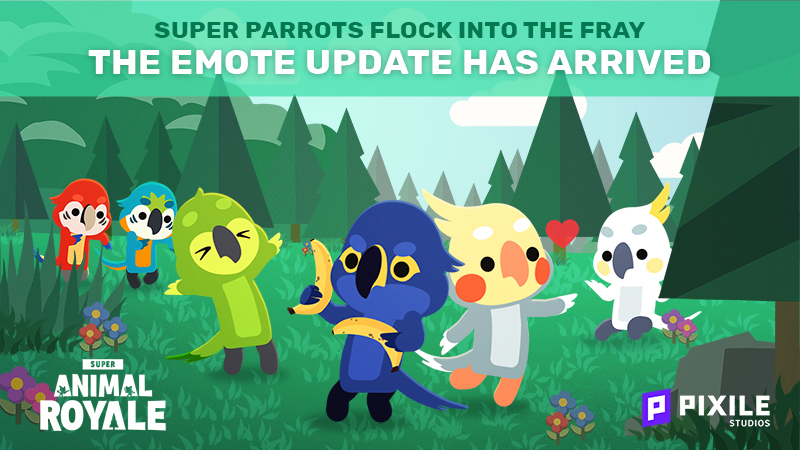 Super Animal Royale - Super Parrots, new emotes and the all-new emote ...