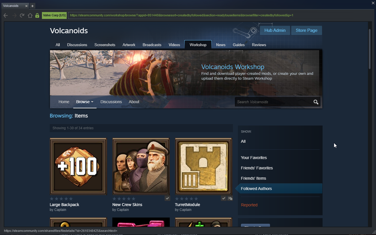 Would be a nice QoL change if Steam workshop mods could cycle through  pics/vids like game store pages can. : r/Steam