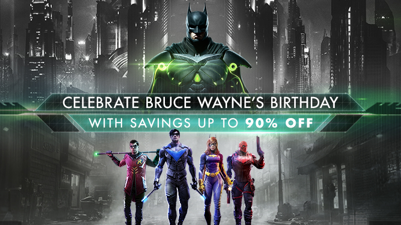 Bruce Wayne's Birthday Sale!
