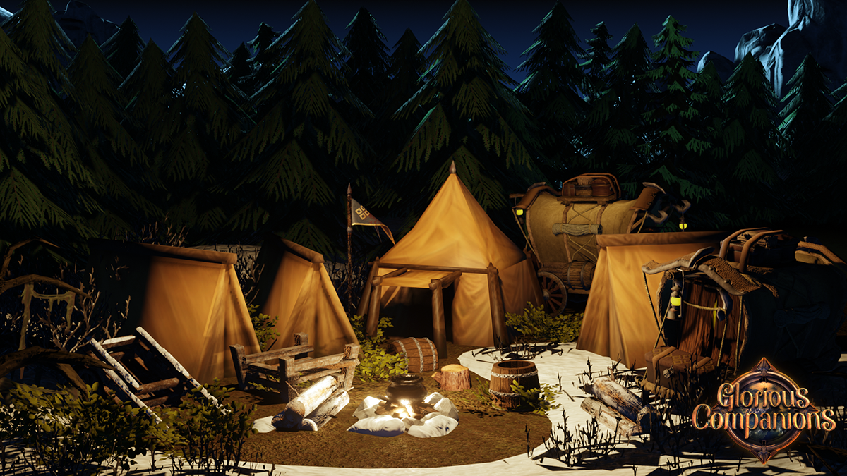 Fantasy Medieval Camps, Tents and Outposts - Vintage Assets
