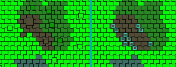 Edge smoothing versus square edges (try to ignore potato quality textures)  : r/Unity2D