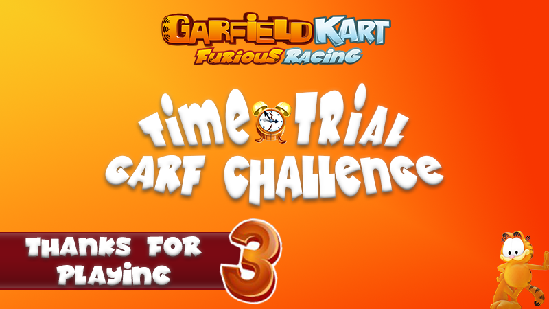 Garfield Kart - Furious Racing - ️ Time Trial Garf Challenge #3 Winner ...