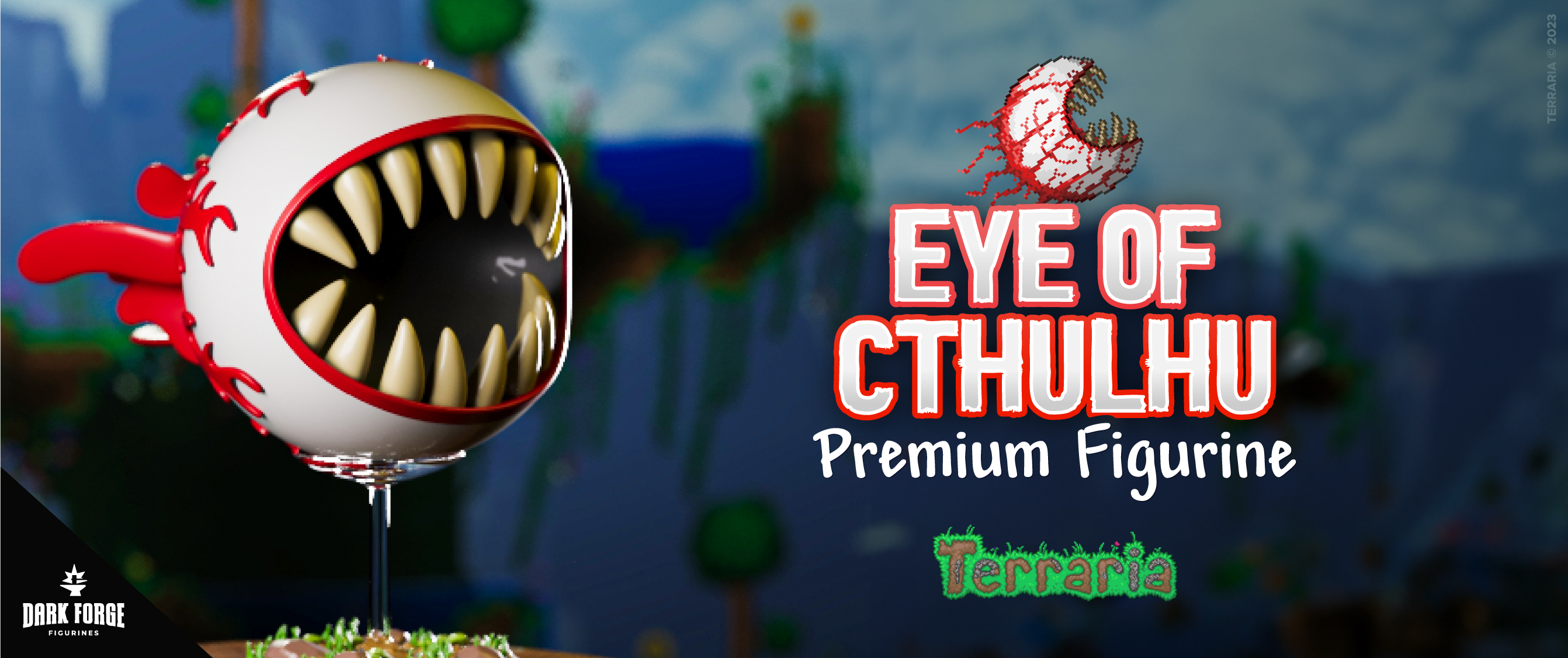 r/Terraria 🌳 on X: Drawing Terraria Bosses in my style: Eye of Cthulu!  👁️   / X