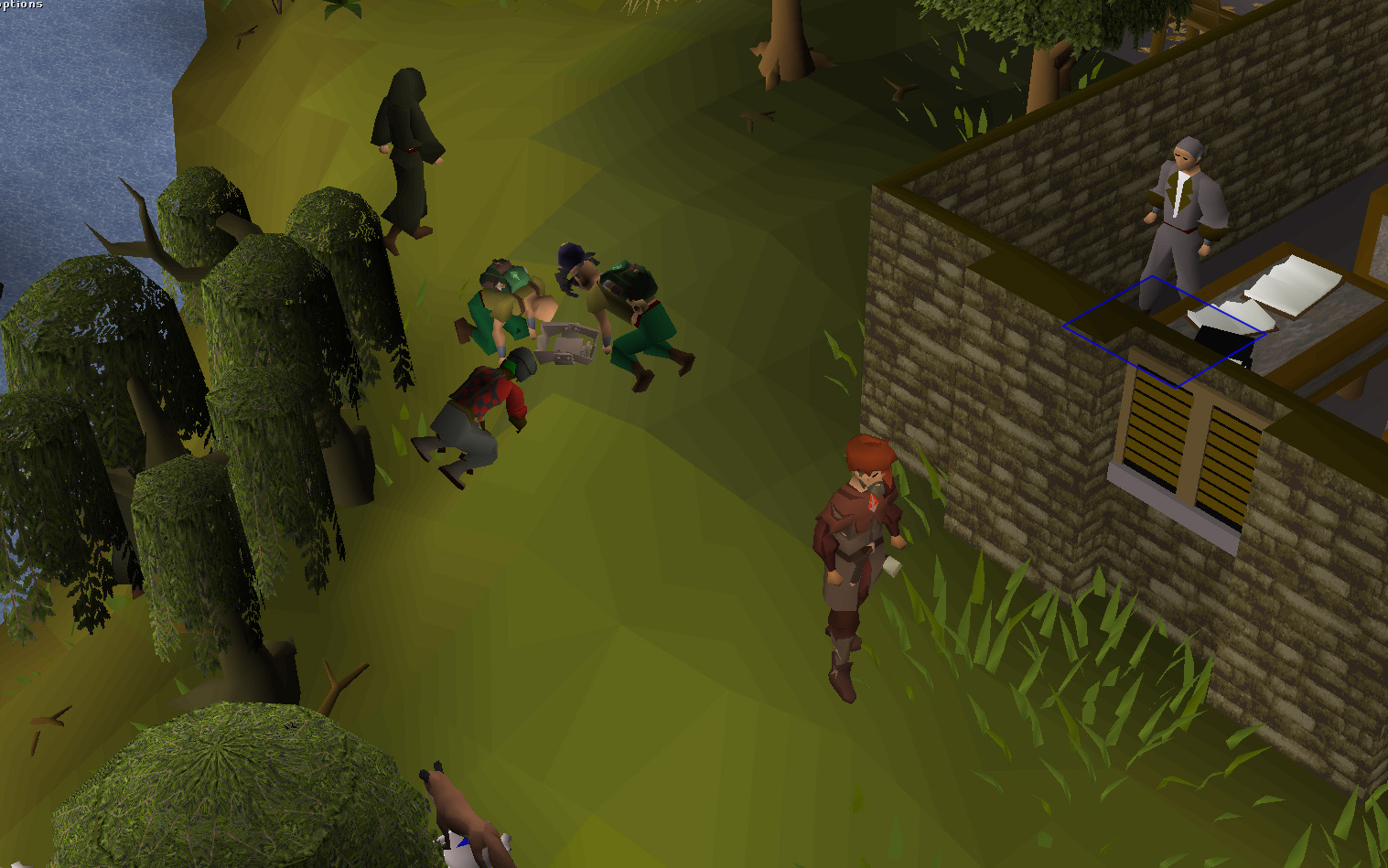 Change fire in Rogues Den so people can't stand on it : r/2007scape