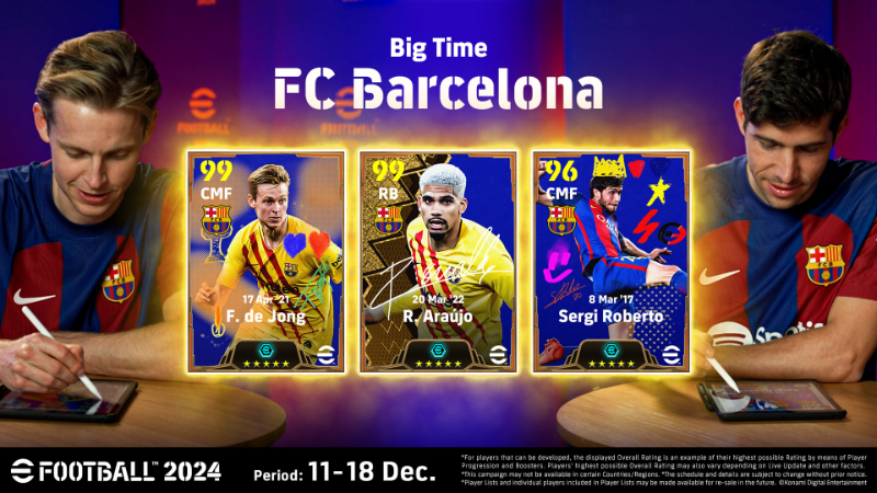 FC Barcelona players play Konami eFootball 2024 : r/eFootball