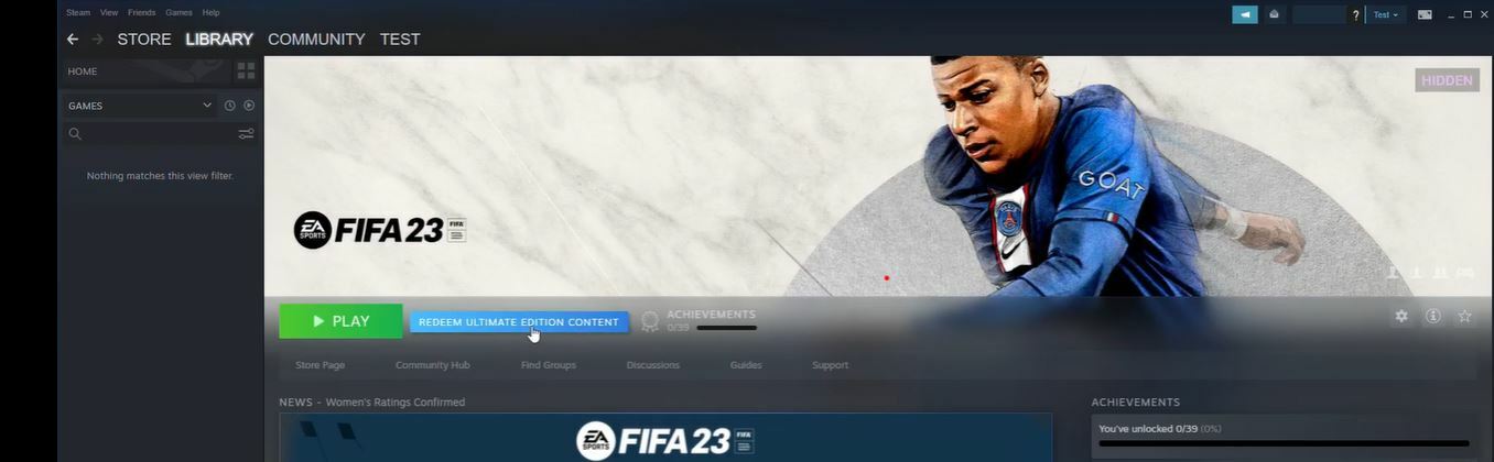 Free steam account with Fifa 23 