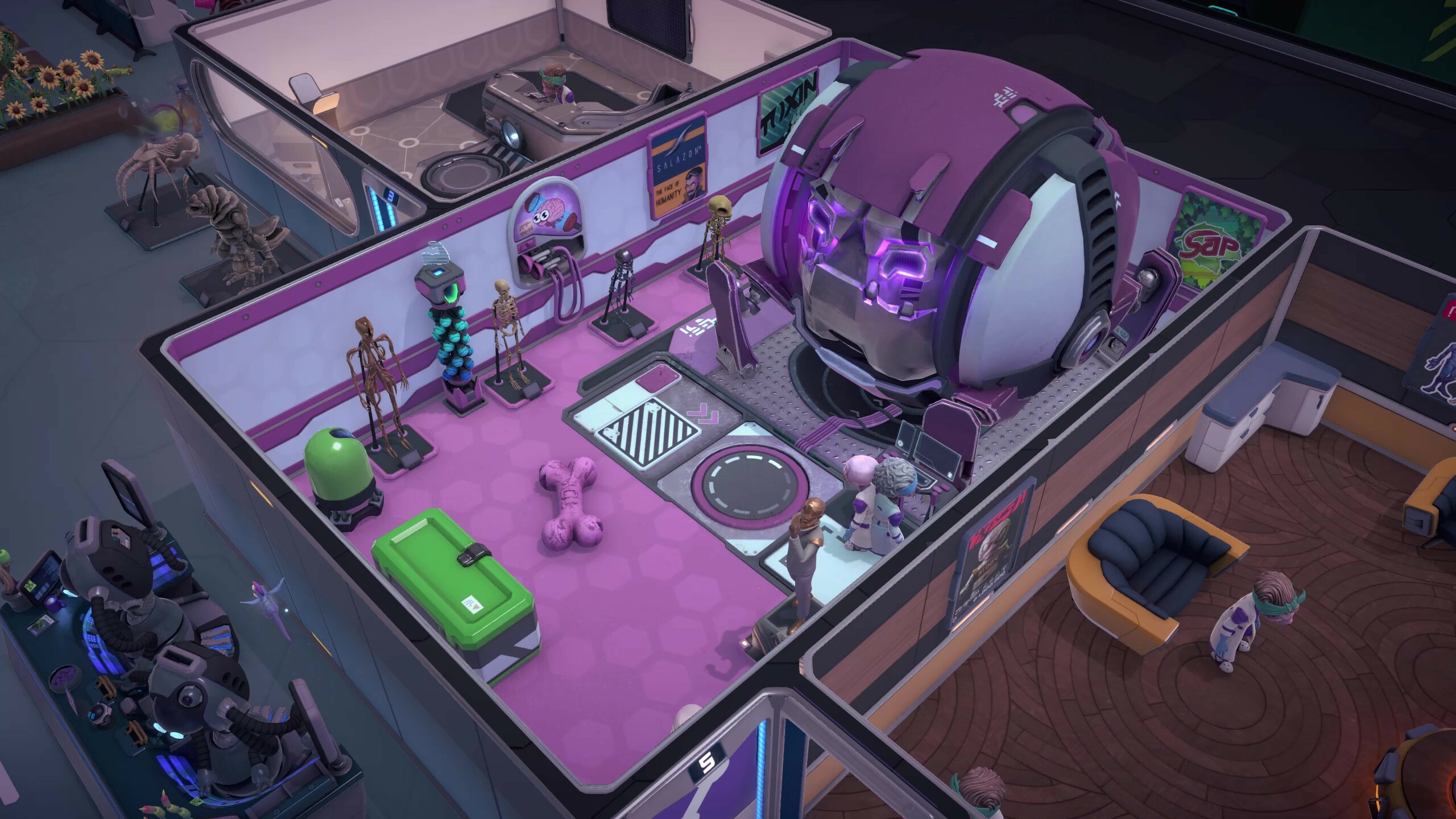 New Steam management sim Galacticare takes Two Point Hospital to space