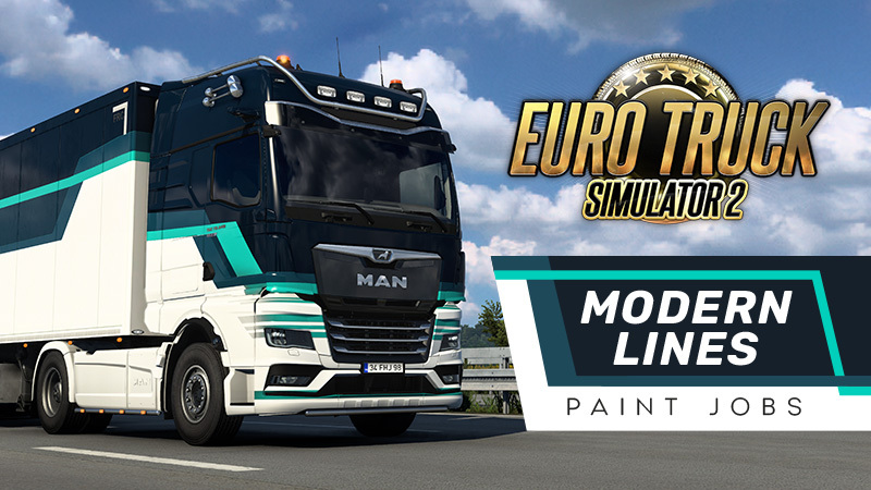 Выход пакета покрасочных работ Modern Lines для Euro Truck Simulator 2