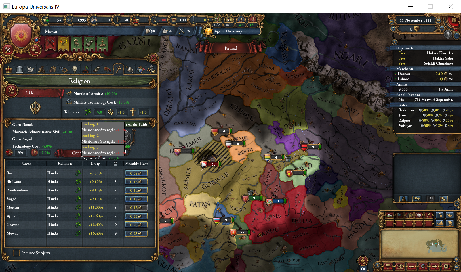Europa Universalis IV: Free to play until Sept 15, and 75% off