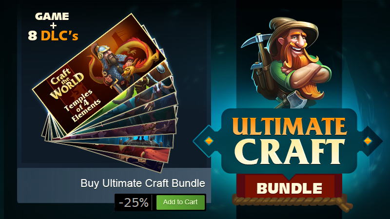 Craft The World - Ultimate Craft Bundle - Steam News