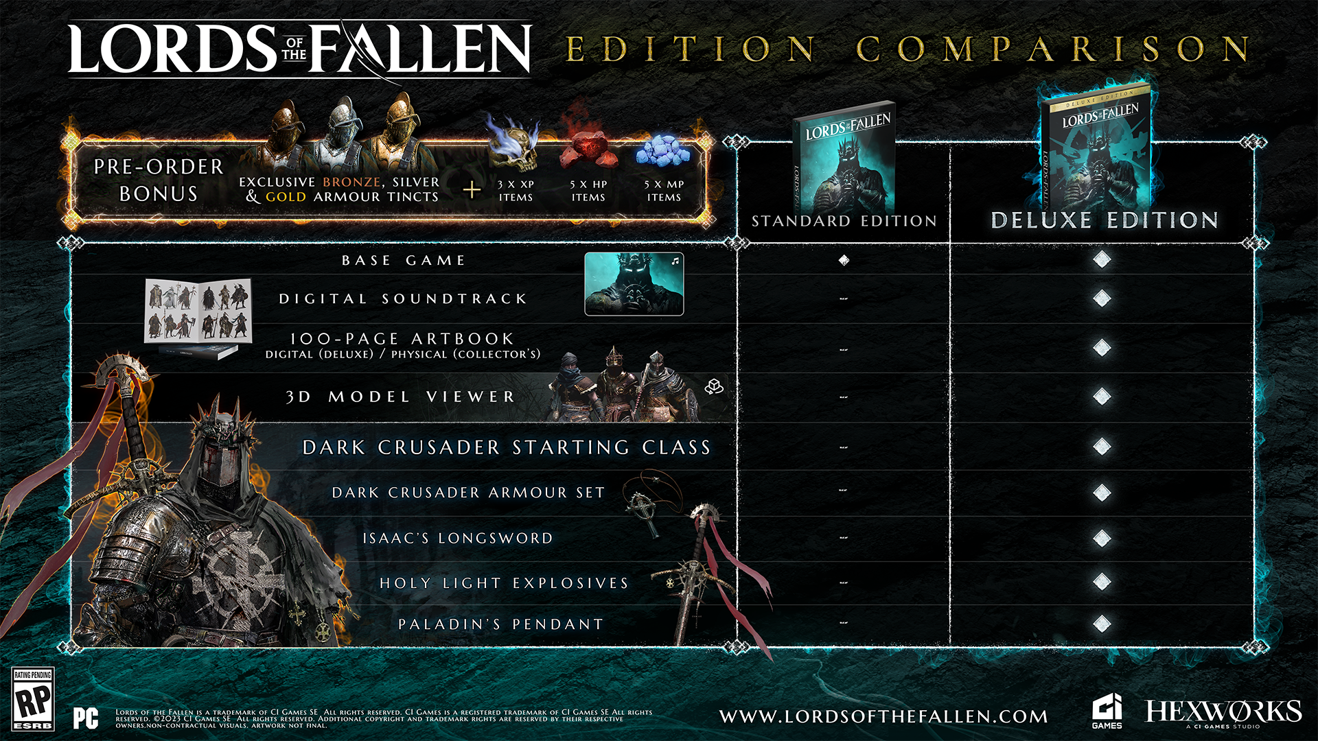 Pre-order Lords of the Fallen for bonus weapons, story DLC