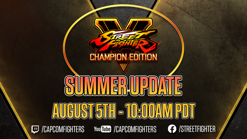 SFV Season 5 Characters' Reveals Coming August 5, 2020